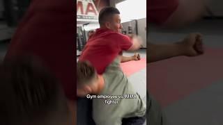 Gym employee vs. MMA fighter #gym #fitness #comedy #trendingshorts #skit #funny