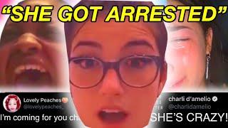 Peaches threatens Charli Damelio! Peaches got ARRESTED! (She finds Charlis address)