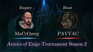 MaCrOzerg vs PAVVAC - Armies of Exigo Tournament Season 2