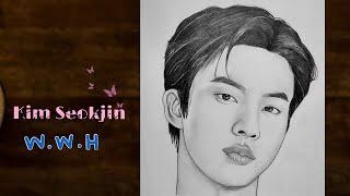 How to draw BTS Jin - Step by Step Drawing Tutorial  YouCanDraw