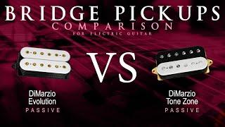 DiMarzio EVOLUTION vs TONE ZONE - Passive Bridge Guitar Pickup Comparison Tone Demo