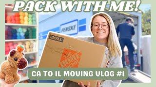 Prepping to move across the country!  packing, crocheting, and moving out! (Part 1)