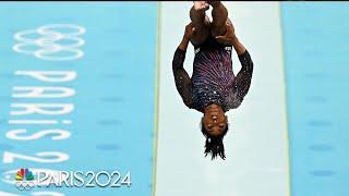 Simone Biles DRILLS Yurchenko double pike in podium training | Paris Olympics | NBC Sports