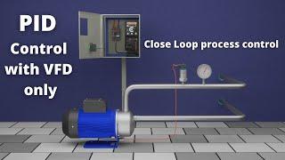 PID Control with Danfoss FC51 VFD :: close loop process control || vfd motor control