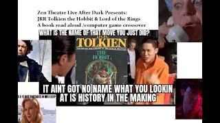 JRR Tolkien the Hobbit book + Lord of the Rings CD computer game 1990 Zen theatre Live After Dark