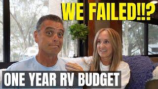 Cost of Full Time RV Living - 1st Year RV Budget Review