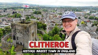 Ancient Market Town of CLITHEROE in North-West England