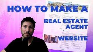 How to Make a Real Estate Agent Website