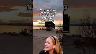 When you find out there’s no boondocking