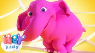 The Elephant song  One Elephant Went Out To Play | HeyKids - Nursery Rhymes