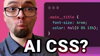 ChatGPT Can Write Good CSS?!?