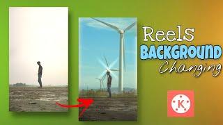 Wind turbine background changing video editing / reels background changing tutorial OSM EDITz