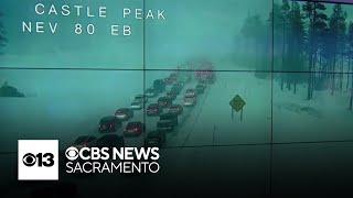 Snow causes travel headaches on Sierra highways