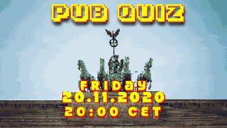 The Two Fellas Pub Quiz #10 Tonight at 20:00 CET