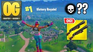 Fortnite OG | High Kill Solo Win DOUBLE PUMP Gameplay (Fortnite Chapter 1 Season 1)