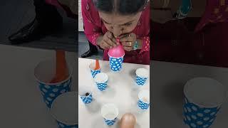 Team Building Activity || Fun GameWomens day specialMake pyramid using Balloons&Paper Cups #shorts