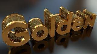 Golden Text - Cinema 4D Tutorial