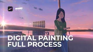 Anime Digital Painting | Full Procreate Timelapse Painting