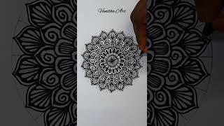 How to draw Mandala for Beginners | mandala art | stepbystep | doodle art