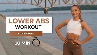 10 MIN LOWER ABS WORKOUT | Intense Lower Belly Burn | No Equipment