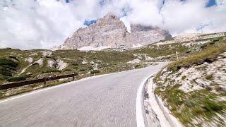 Tre Cime di Lavaredo from Cortina d'Ampezzo (Italy) - Indoor Cycling Training