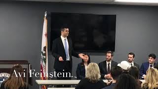 Newly sworn-in attorneys make comments to family, friends and members of the DA’s office at ceremony