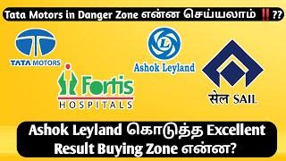 Tata Motors in Danger  Will Reach Rs.700 ‼️| Ashok Leyland, Fortis Health Sharemarket News in Tamil