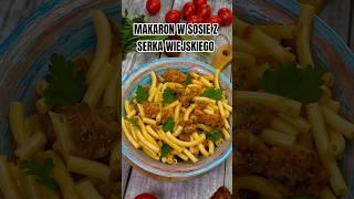 Makaron z kurczakiem, pomidorami suszonymi w sosie z serka wiejskiego  #fitprzepisy #redukcja