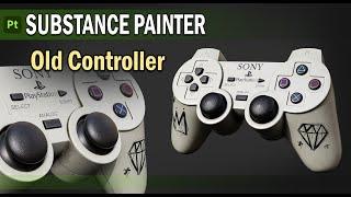 Texturing OLD PS1 Controller in Substance Painter