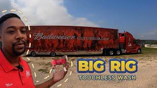 Cleaning the Budweiser Clydesdale 18 Wheelers: With Wash Chem Pro 50/50 ! A Touch-less Wash!