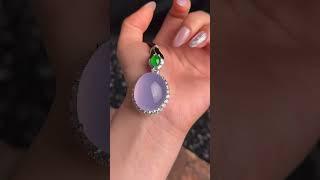 夢幻紫韻傾城！翡翠鑲嵌吊墜的靈動仙氣#翡翠玉石#翡翠玉#翡翠挂件#珠宝玉石#珠宝# 珠宝首饰#珠宝玉器#珠宝鉴赏 #jade #jewellery