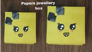 How to make a paper Jewellery box /paper craft ideas/ jewellery box paper craft/  Kainat with arts