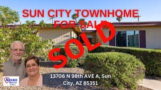 Sun City Arizona Real Estate For Sale 13706 N 98th AVE A, Sun City, AZ 85351