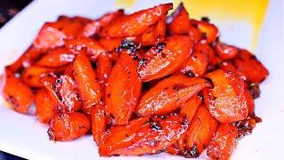 Honey Garlic Butter Carrots Recipe -  Easy Roasted Carrots