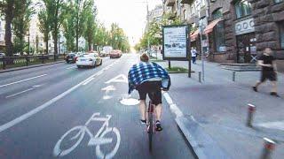 Whispering Kyiv Streets On a Fixed Gear Bike | Weekend Ride | Ukraine 2023