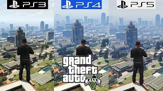 GTA 5 PS3 vs PS4 vs PS5 - Graphics Comparison - Framerate - 4K - Loading Times