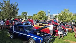 Great weather classic car show Colorado Nationals Goodguys hot rod & custom car show & traffic