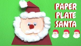 Paper Plate Santa | Christmas Ideas | Paper Plate Crafts