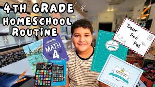 4th Grade Homeschool Routine / Day in the Life | Curriculum, Chores, Hobbies, Living Off Grid