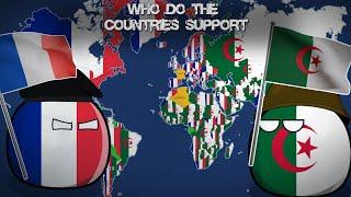 WHO DO THE COUNTRIES SUPPORT? France or Algeria?  Alternative Mapping P33