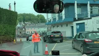 taking the Strangford Lough ferry from Strangord to Portaferry in County Down, N. Ireland, UK