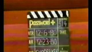 Password Plus "French" Episode Slate