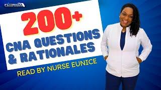 Over 200 Practice CNA Test Questions & Rationales | Read by Nurse Eunice #Prometric #PearsonVue