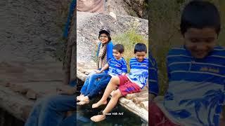 Kids Enjoying at Manthokha Waterfall | Skardu #explore #waterfall