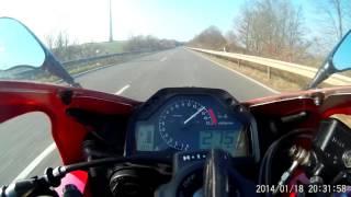 Honda CBR 600 RR PC37 0-280 onboard