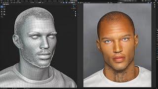 Blender 3.4 - Portrait modeling - Jeremy Meeks