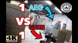 1v1 Airsoft CQB (INTENSE) | Gas Rifle vs AEG || The Airsoft Factory