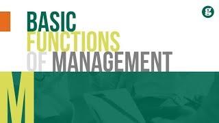 Basic Functions of Management