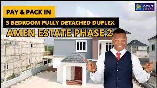 3 BEDROOM DETACHED DUPLEX FOR SALE | AMEN ESTATE PHASE 2, IBEJU LEKKI, LAGOS