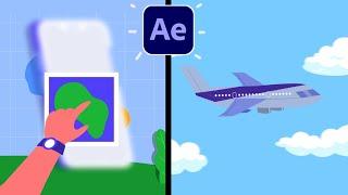 Motion Graphics Scene Transition And Camera With Null Object in After Effects Tutorials